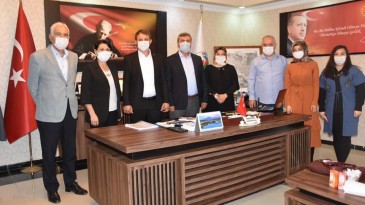 Ak parti yönetiminden belediyeye ziyaret