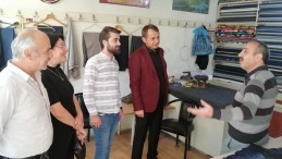 AK PARTİ İLÇE BAŞKANI YAKUP KARACA ESNAF ZİYARETLERİNE DEVAM EDİYOR