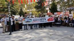 REŞADİYE’DE CUMA NAMAZI ÇIKIŞINDA İSRAİL PROTESTO EDİLDİ