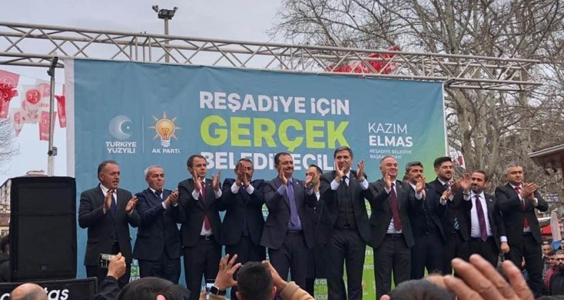 AK PARTİ GENEL BAŞKAN YARDIMCISI ZAFER SIRAKAYA REŞADİYE ‘DE SEÇİM ÇALIŞMASI YAPTI