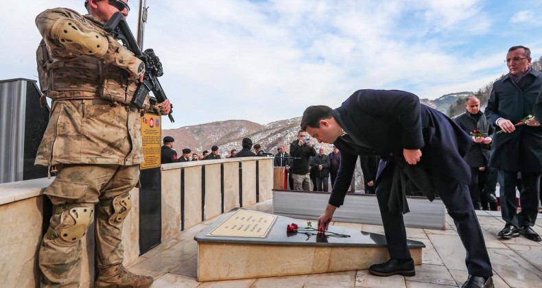 Vali Köklü, Sazak şehitlerimizi rahmetle yad ediyoruz