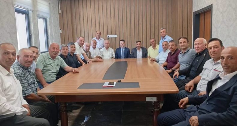Muhtarlardan Kaymakam Eymen Özer’e hayırlı olsun ziyareti