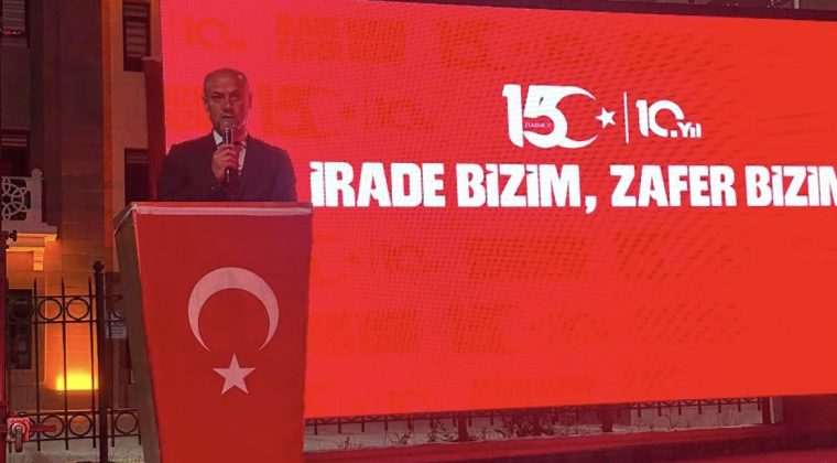 Başkan Ergül Ünal,”15 Temmuz’da milli iradeye sahip çıktık”