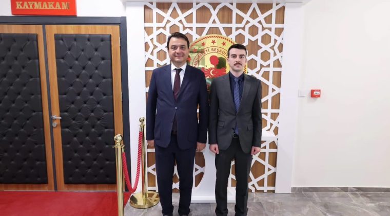 Vali Abdullah Köklü’den Kaymakam Eymen Özer’e hayırlı olsun ziyareti