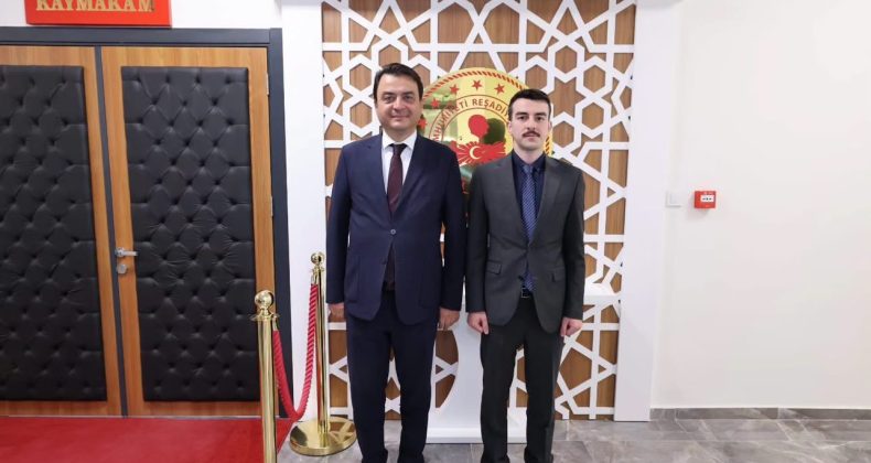 Vali Abdullah Köklü’den Kaymakam Eymen Özer’e hayırlı olsun ziyareti